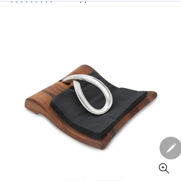 Nambe BREEZE NAPKIN HOLDER New, Still In Original Package - Picture 1 of 4